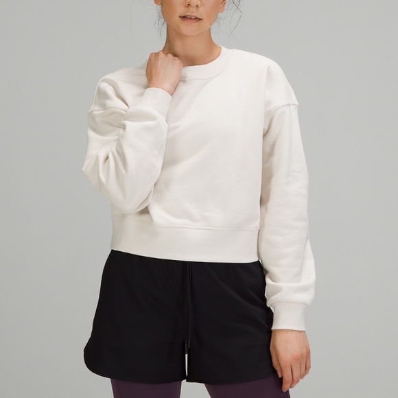 lululemon athletica Sweaters - NWT lululemon Perfectly Oversized Crop Crew